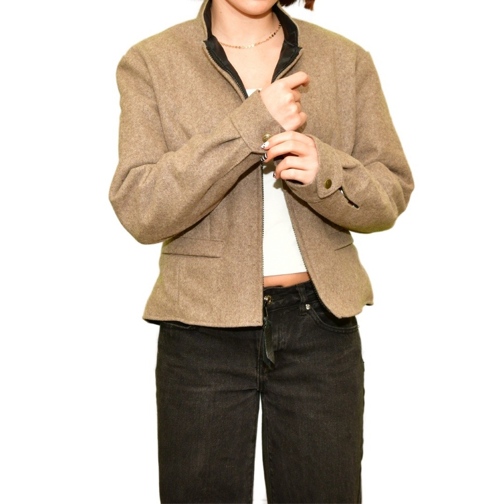Schaefer Outfitter Beige Wool Jacket | Women's M | Made in USA - Picture 2 of 12